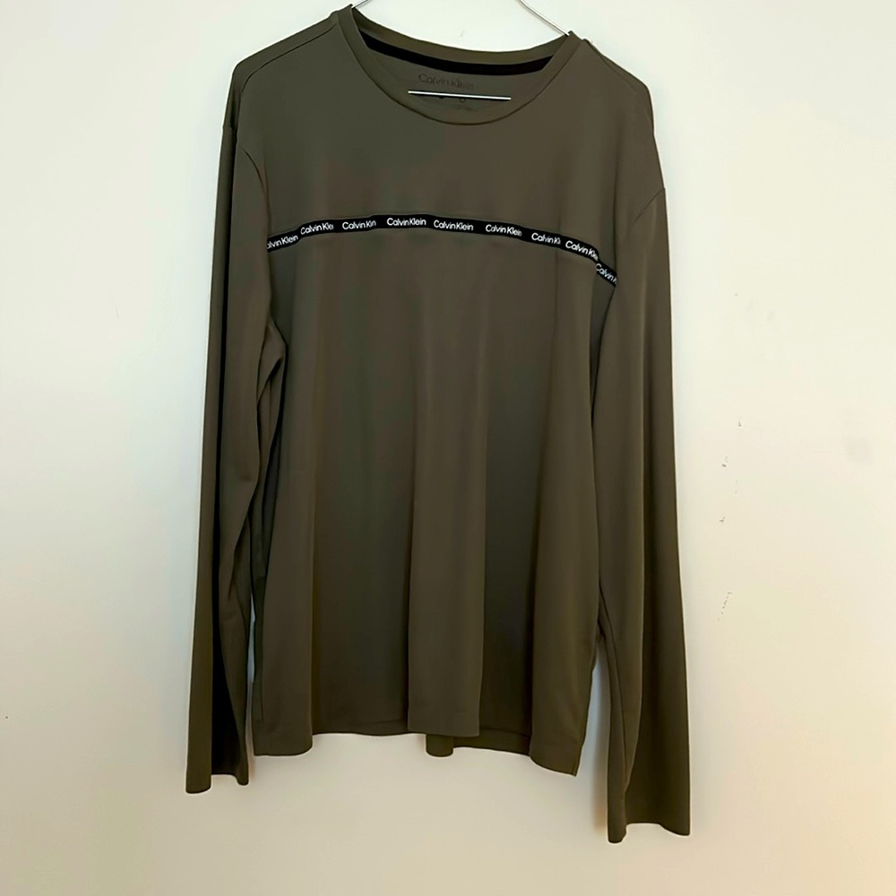 Dark green Calvin Klein long sleeve polyester